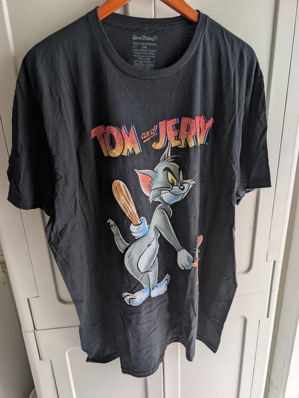 Tom and Jerry Graphic Black T-Shirt